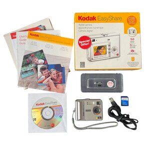 Kodak EasyShare C315 5.0MP Digital Camera Tested‎ Works Incl Software SD Card